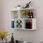 Stackable Wooden Wall-Mounted Wine Bottle Rack