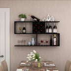 Stackable Wooden Wall-Mounted Wine Bottle Rack