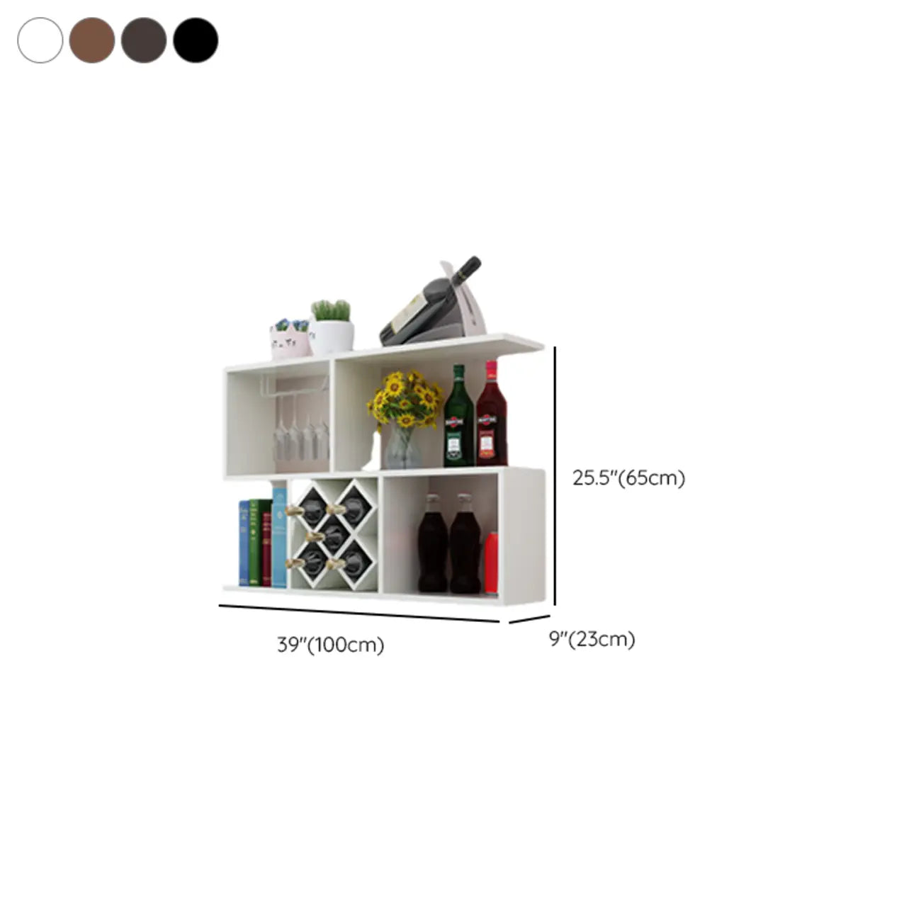 Stackable Wooden Wall-Mounted Wine Bottle Rack