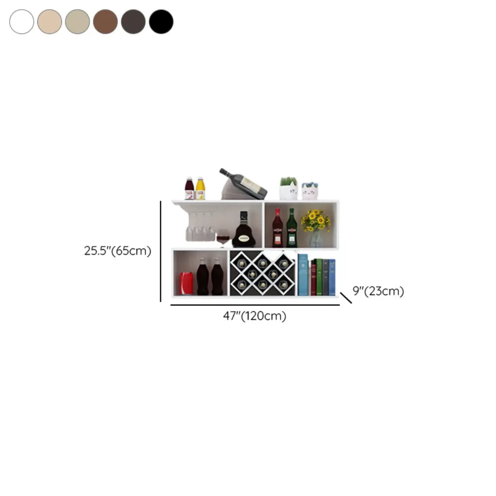 Stackable Wooden Wall-Mounted Wine Bottle Rack