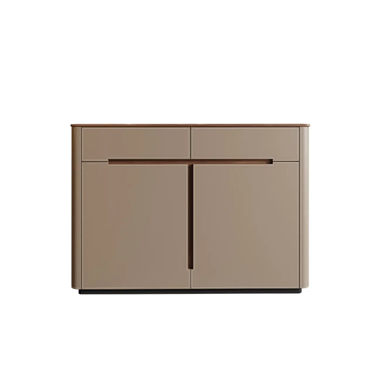 Trendy Wood Tan Entryway Shoe Cabinet with Drawers