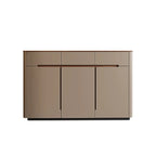 Trendy Wood Tan Entryway Shoe Cabinet with Drawers