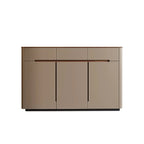 Trendy Wood Tan Entryway Shoe Cabinet with Drawers