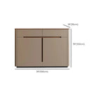 Trendy Wood Tan Entryway Shoe Cabinet with Drawers