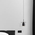 Art Deco Black Metal Geometric Hanging Bedroom Pendant Light