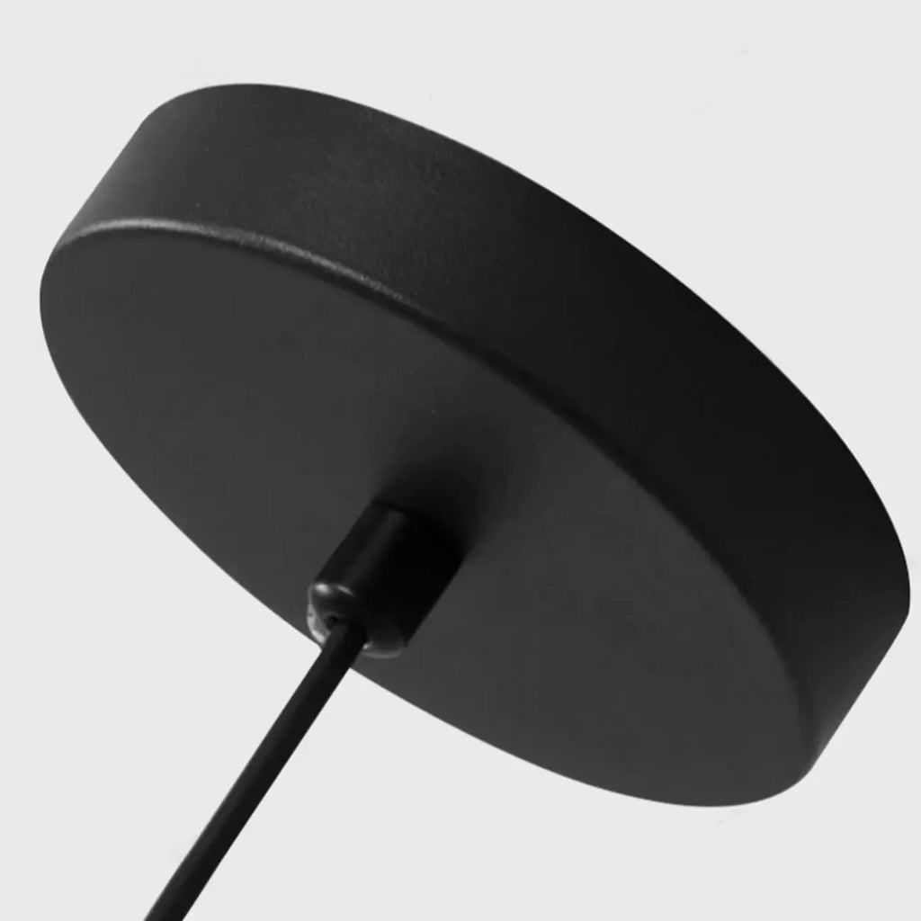 Art Deco Black Metal Geometric Hanging Bedroom Pendant Light