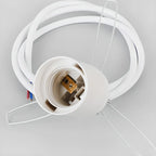 Minimalist White Glass Silver Metal Globe Kitchen Pendant