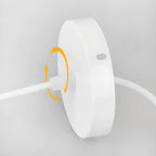 Minimalist White Glass Silver Metal Globe Kitchen Pendant