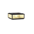 Modern Simple Square Black Solar Ourdoor Post Lights