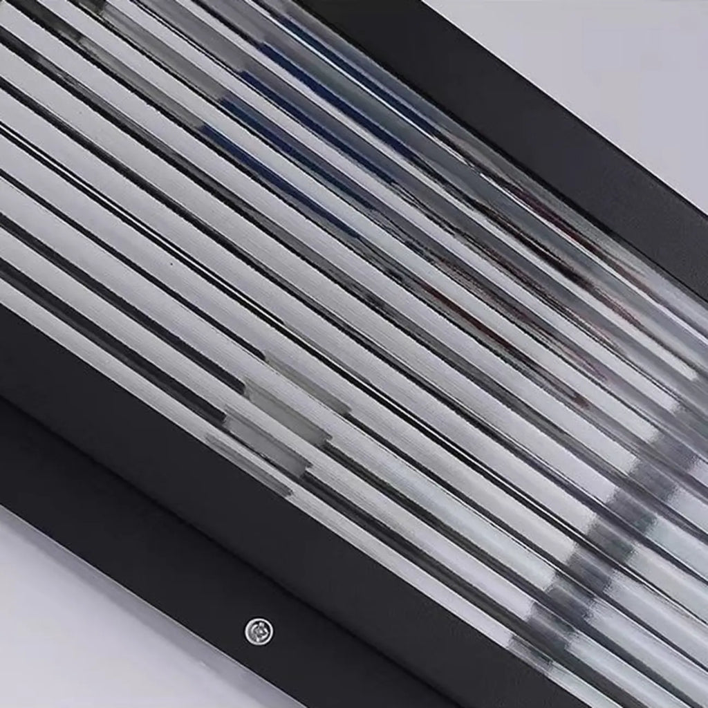 Modern Simple Square Black Solar Ourdoor Post Lights