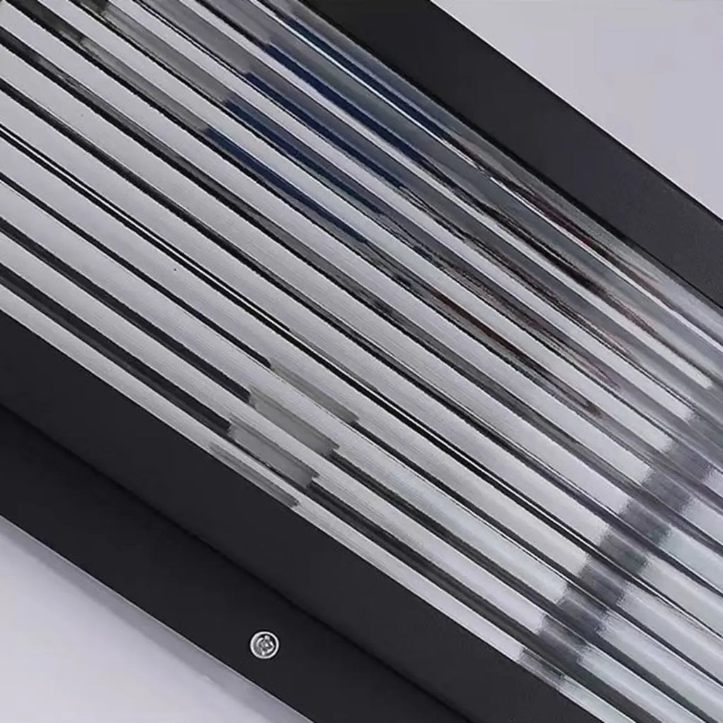 Modern Simple Square Black Solar Ourdoor Post Lights