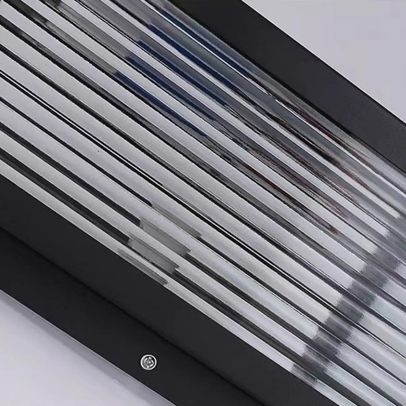Modern Simple Square Black Solar Ourdoor Post Lights
