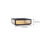 Modern Simple Square Black Solar Ourdoor Post Lights