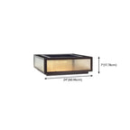 Modern Simple Square Black Solar Ourdoor Post Lights