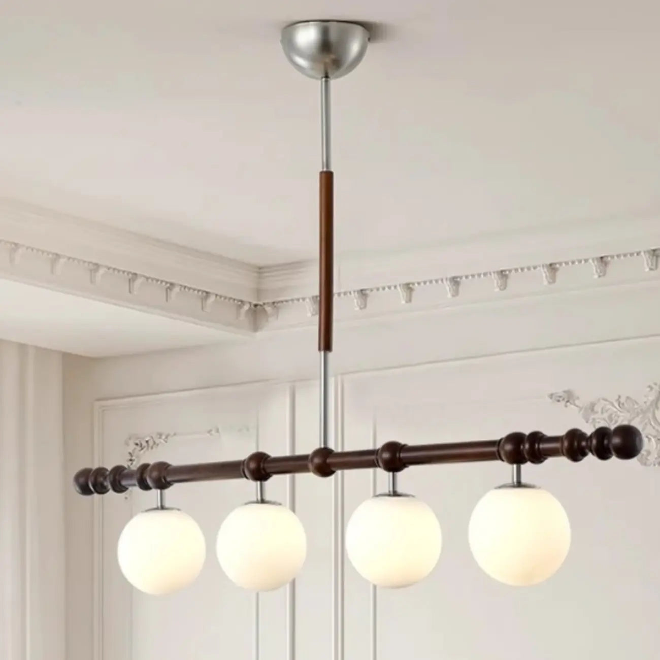 Modern Glass Globe Pendant Light for Kitchen Island