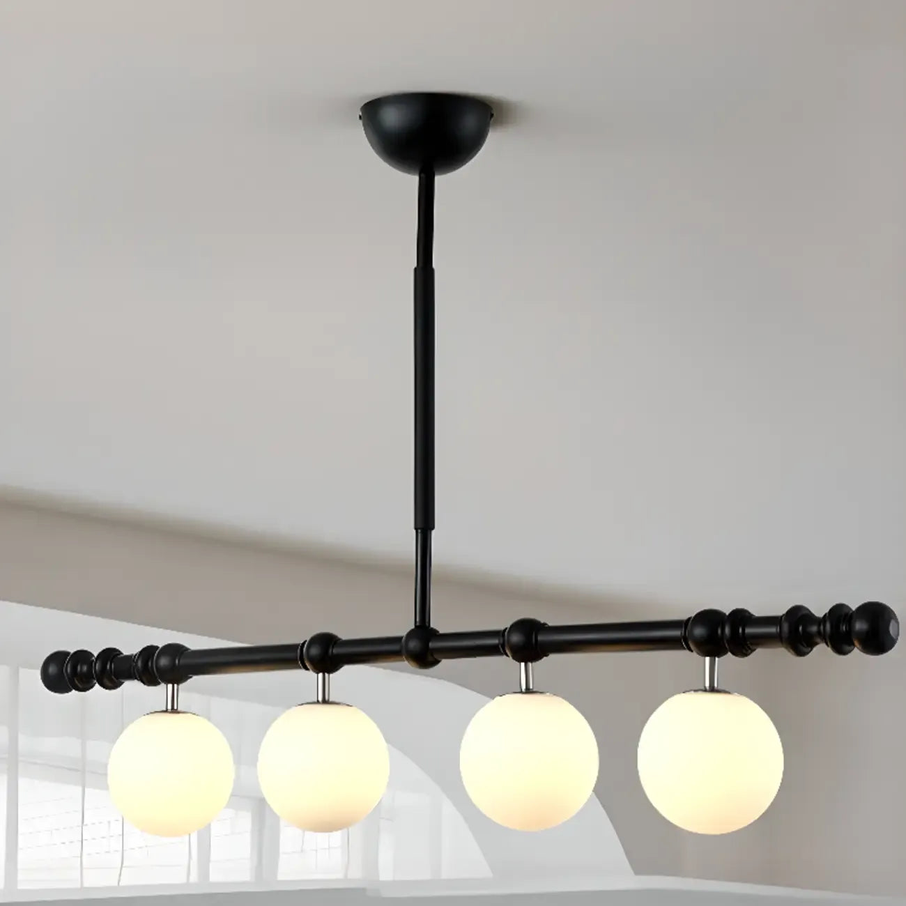 Modern Glass Globe Pendant Light for Kitchen Island