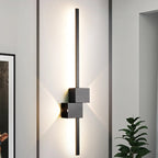 Large Stylish Black Geometric LED 4-Light Wall Sconce