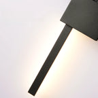 Large Stylish Black Geometric LED 4-Light Wall Sconce