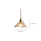 Elegant Glass Flower Pendant Light for Indoor Adjustable