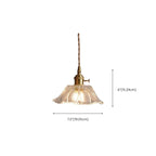 Elegant Glass Flower Pendant Light for Indoor Adjustable