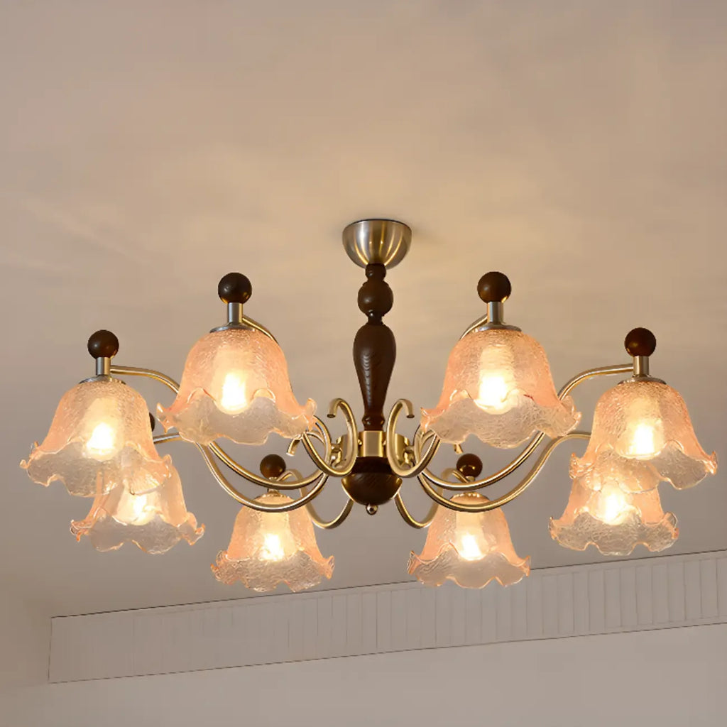 Modern Antique Flower Shape Chandelier for Dining Room