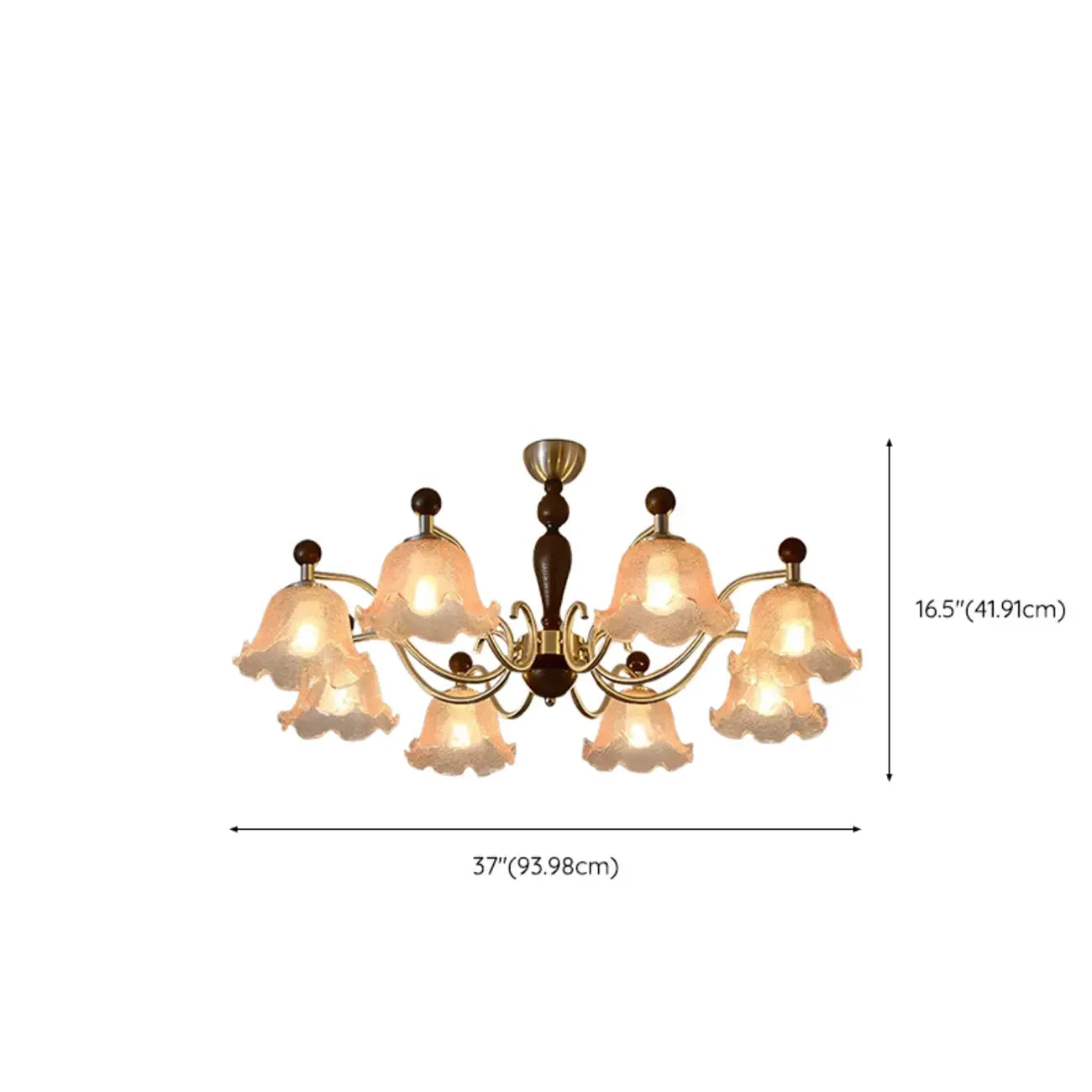 Modern Antique Flower Shape Chandelier for Dining Room