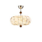 Modern Off-white Fabric Pendant Light with 5-Light & LED