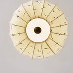 Modern Off-white Fabric Pendant Light with 5-Light & LED