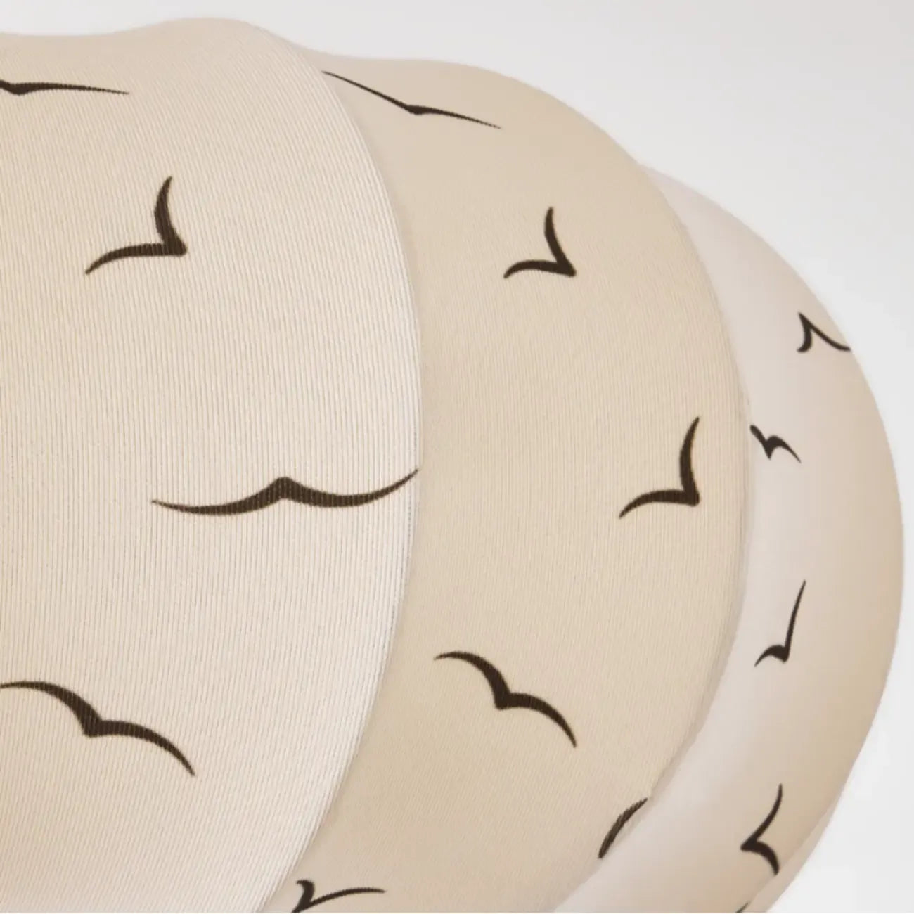 Modern Off-white Fabric Pendant Light with 5-Light & LED