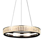 Luxury Gold Ring Crystal Elegant LED Chandelier