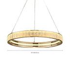 Luxury Gold Ring Crystal Elegant LED Chandelier