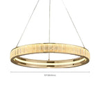 Luxury Gold Ring Crystal Elegant LED Chandelier