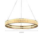 Luxury Gold Ring Crystal Elegant LED Chandelier