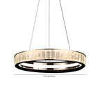 Luxury Gold Ring Crystal Elegant LED Chandelier