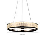 Luxury Gold Ring Crystal Elegant LED Chandelier