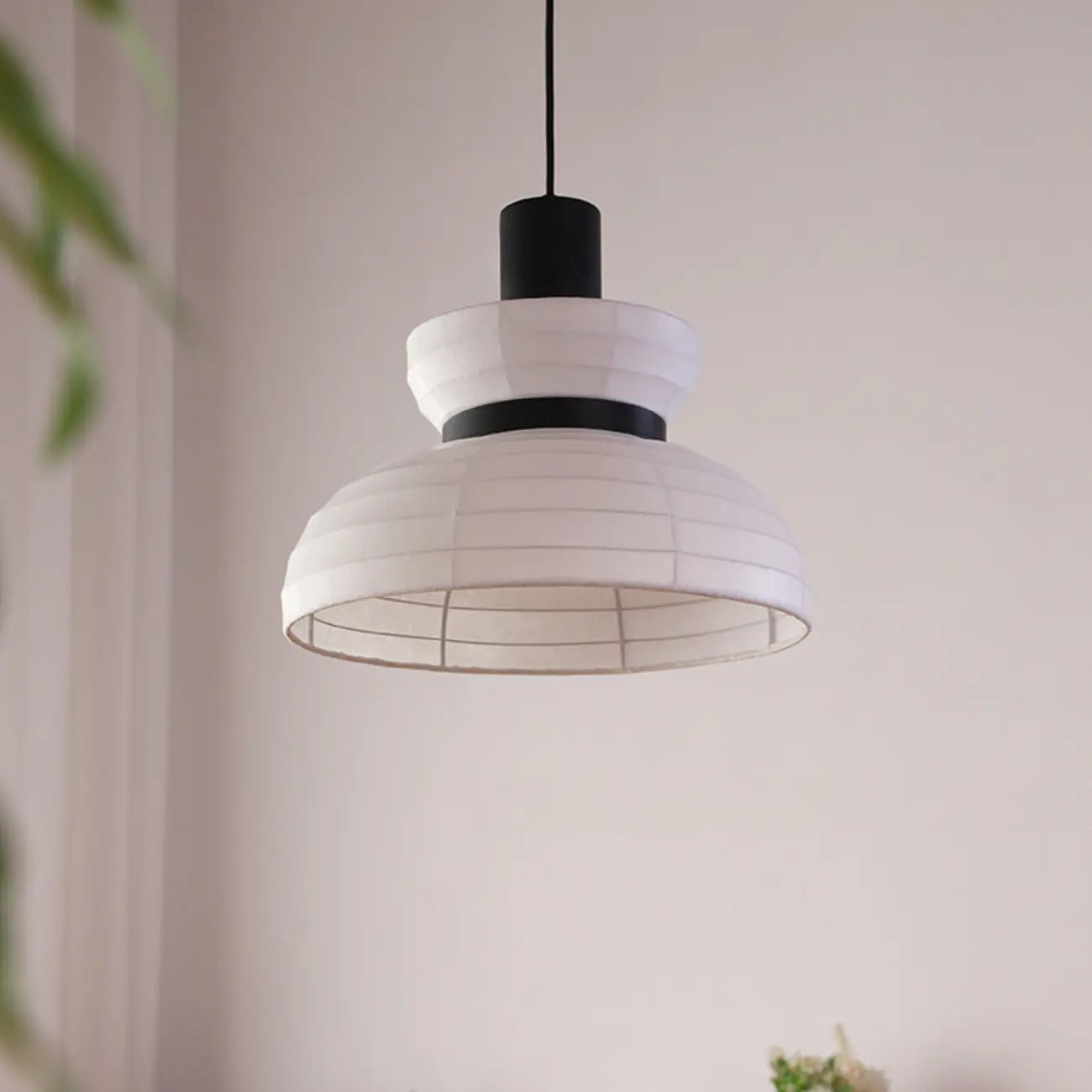 Minimalist Elegant White Silk Pendant Light for Kitchen Hanging