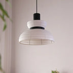 Minimalist Elegant White Silk Pendant Light for Kitchen Hanging