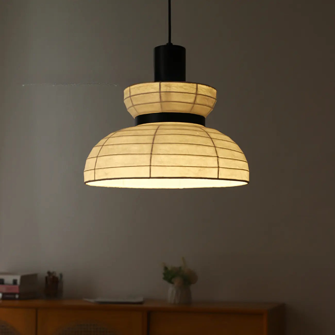 Minimalist Elegant White Silk Pendant Light for Kitchen Hanging