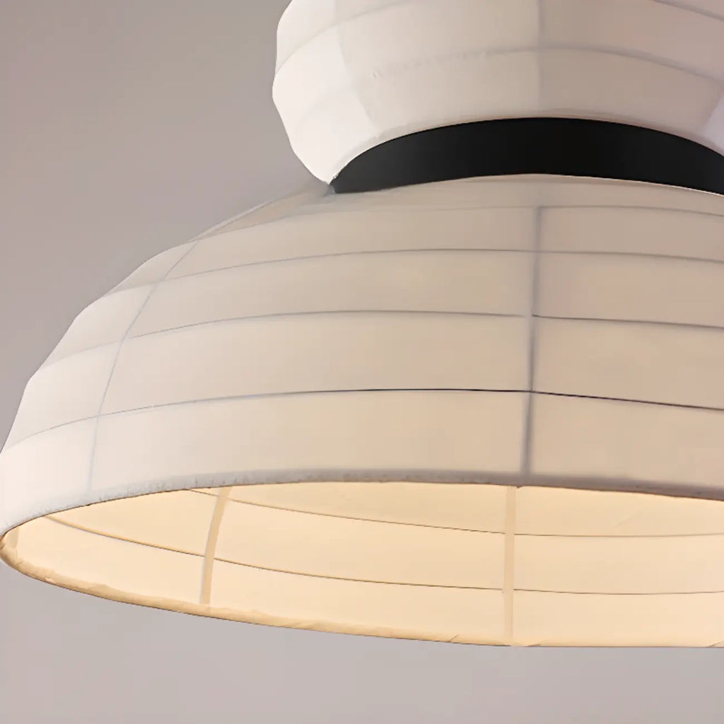 Minimalist Elegant White Silk Pendant Light for Kitchen Hanging