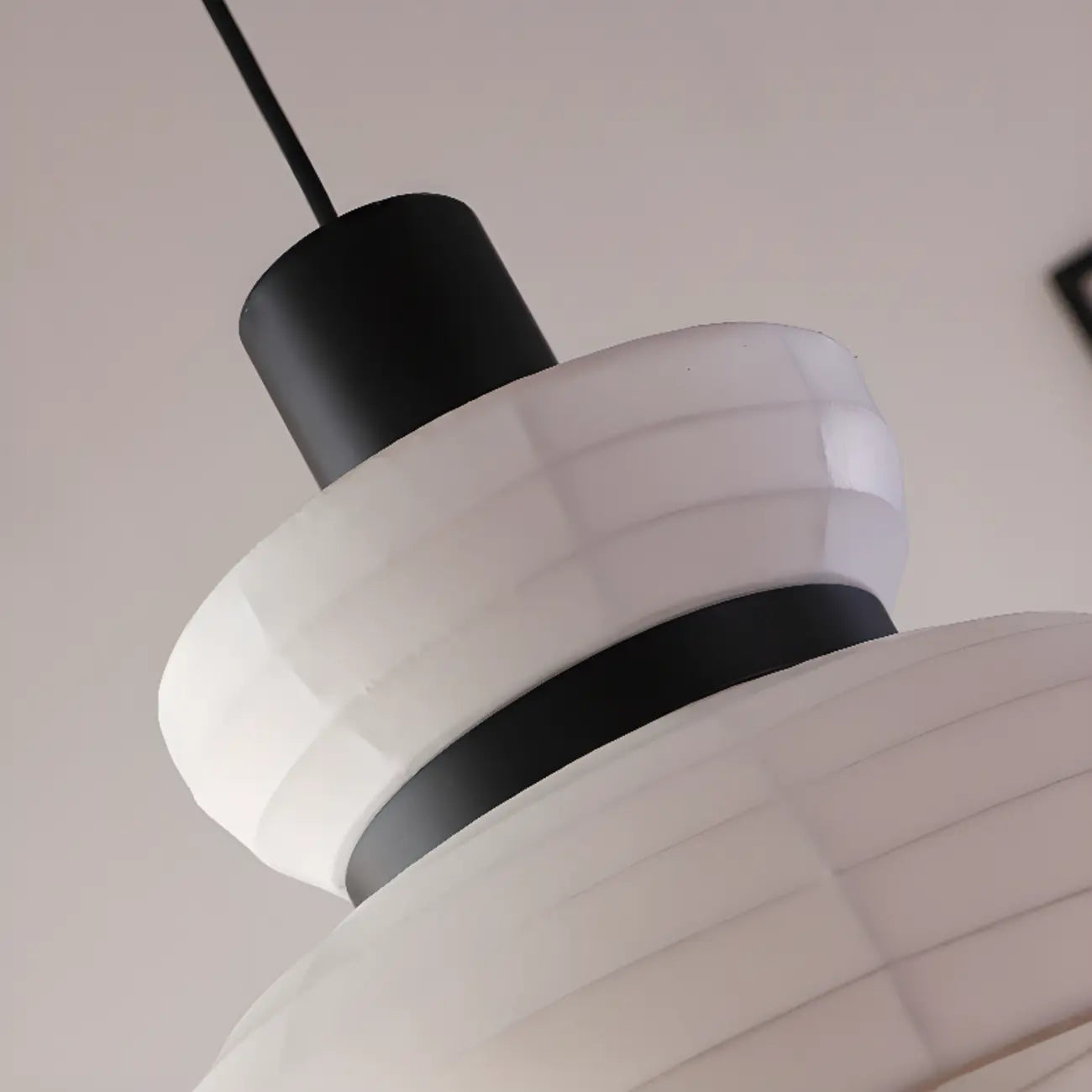 Minimalist Elegant White Silk Pendant Light for Kitchen Hanging