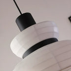 Minimalist Elegant White Silk Pendant Light for Kitchen Hanging