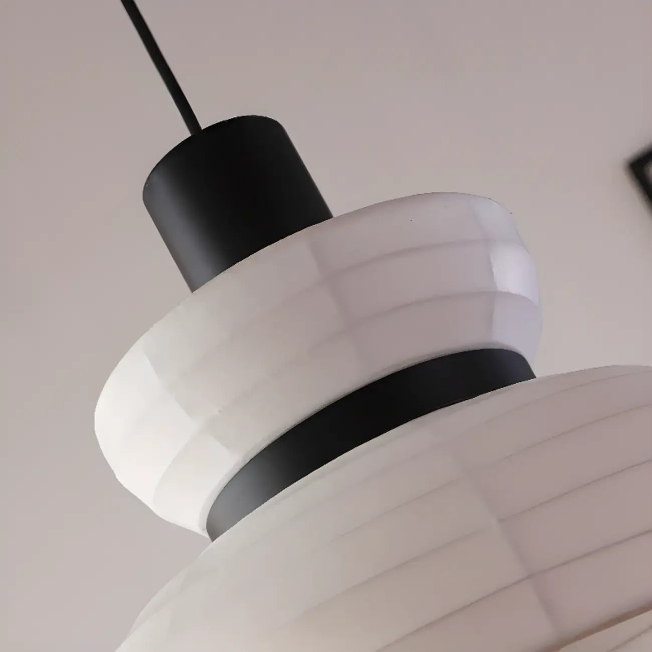 Minimalist Elegant White Silk Pendant Light for Kitchen Hanging