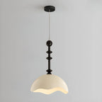 Modern Black White Acrylic Dome Pendant Light