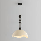 Modern Black White Acrylic Dome Pendant Light