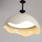 Modern Black White Acrylic Dome Pendant Light