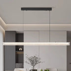 Modern Black Metal LED Island Light for Kitchen Area