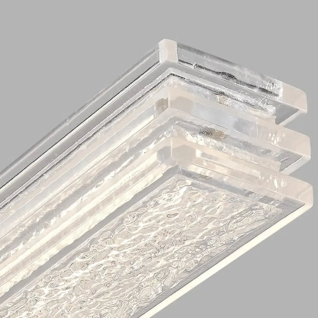 Modern Black Metal LED Island Light for Kitchen Area