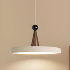 Modern Geometric Cream Acrylic Pendant Light with Multi Dimming