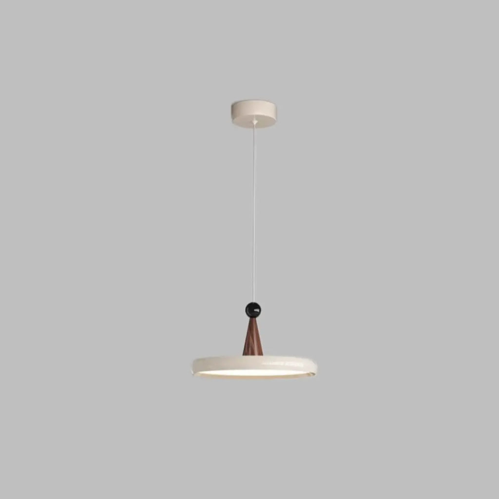 Modern Geometric Cream Acrylic Pendant Light with Multi Dimming