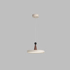 Modern Geometric Cream Acrylic Pendant Light with Multi Dimming